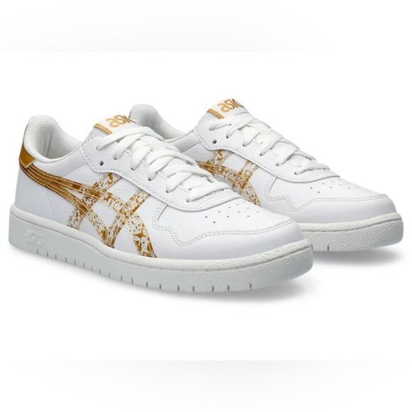 NIB Asics Japan S Sneaker in White & Pure Gold - size W9 - Picture 4 of 10